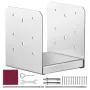 152.4x152.4 Post Base, 1Pcs Stainless Steel Adjustable Post Anchor Bracket(Internal 150 x 139.7), Adjustable Post Base for Pavil