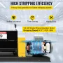 400W Electric Wire Stripping Machine, 1.5-38mm Portable Automatic Wire Stripper, Cable Benchtop Wire Stripping Machine with 10 B