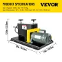 400W Electric Wire Stripping Machine, 1,5-38 mm bærbar