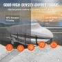Boat Cover, 7010-7310 mm Trailerable Waterproof Boat Cover, 600D Marine Grade PU Oxford, with Motor Cover and Buckle Straps, for