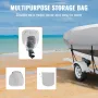 Boat Cover, 7010-7310 mm Trailerable Waterproof Boat Cover, 600D Marine Grade PU Oxford, with Motor Cover and Buckle Straps, for