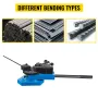 SBG-40 Metal Scroll Bender High-Hardened Steel Scroll Bender Combination of Scroll Radius and Angle Bending Universal Metal Rod 