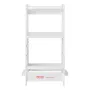 Tower Step Stool for Kids and Toddlers, 3-Level Height Adjustable Toddler Kitchen Stool Helper, Bamboo Standing Tower Learning S