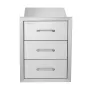 Udendørs køkkenskuffer 16 "W x 21,5" H X 18 "D, Flush Mount