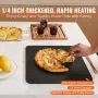Pizza Steel, 16 "X 14,5" X 1/4 "Pizza Stålplade til ovn
