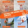 Basketballkant, vægdør monteret basketballbøjle, kraftig Q235