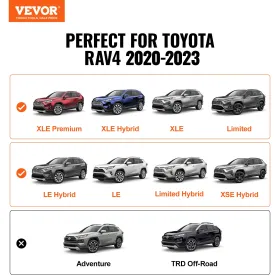 Roof Rack Cross Bars, Compatible with Toyota RAV4 2019-2023, 260lbs Load Capacity, Aluminum Anti-Rust Crossbars with Locks,