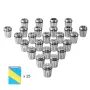 25 pcs ER32 Collet Set, 1/16''-13/16'', ER32 Spring Collet Chuck Set, 0.0006"/15 μm TIR Lathe Chuck Tool with 25 Labeled Storage