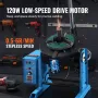 Rotary Welding Positioner 50KG, 0-90° Welding Positioning Turntable Table 0.5-6RPM 120W, with 12.4 Inch 3-Jaw Lathe Chuck & Weld