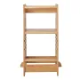 Tower Step Stool for Kids and Toddlers, 3-Level Height Adjustable Toddler Kitchen Stool Helper, Bamboo Standing Tower Learning S