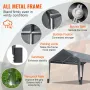 Carport Car Canopy Garage Shelter Tent 3 m x 6 m with 8 Poles for Auto Boats