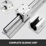 Linear Rail 2PCS 500mm SBR16 Linear Slide Rail 4PCS SBR16UU Bearing Block CNC Kit Linear Rails and Bearings Kit CNC Rails Linear