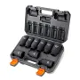 1/2 "Drive Impact Socket Set, 9 stykker Deep Socket Set Metric
