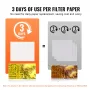 Fryer Filter Paper, 100 Sheets, 19.3" x 16.1", Replacement Deep Fryer Filter Sheets for 18L/38L Commercial Mobile Fryer Filter M