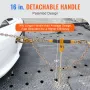 Ratchet Chain Binder 2PCS, 3/8"-1/2" Heavy Duty Load Binders, with G80 Chains 12000 lbs Secure Load Limit, Labor-saving Anti-ski