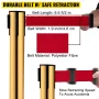 Stanchion post barrierer 4-sæt linjedelere, rustfrie