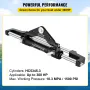 Hydraulic Steering Cylinder 300HP, Hydraulic Steering Front Mount Hydraulic Outboard Marine Steering Kit Without Hydraulic Hose 