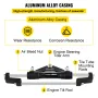 Hydraulic Steering Cylinder 300HP, Hydraulic Steering Front Mount Hydraulic Outboard Marine Steering Kit Without Hydraulic Hose 