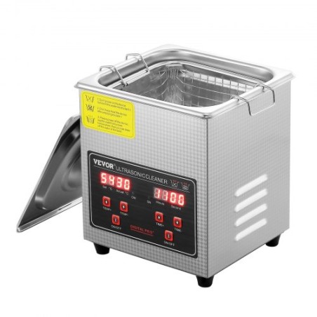 Ultrasonic Cleaner with Digital Timer & Heater, Professional Ultra Sonic Jewelry Cleaner, Stainless Steel Heated Cleaning