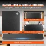 Pizza Steel, 20" x 14" x 3/8" Pizza Steel Plate for Oven, Pre-Seasoned Carbon Steel Pizza Baking Stone with 20X Higher Conductiv