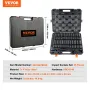 1/2" Drive Impact Socket Set, 65 Piece Socket Set SAE 3/8" to 1-1/4" and Metric 10-24mm, 6 Point Cr-V Alloy Steel for Auto Repai