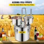 Moonshine Still Distiller 3Gal 12L Rustfrit stål Vanddestiller