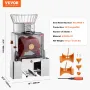Kommerciel orange juicer -maskine 120W Automatisk juice