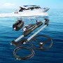 Hydraulic Outboard Steering Kit 300HP, Hydraulic Steering Kit Helm Pump, Hydraulic Boat Steering Kit with 16 Feet Hydraulic