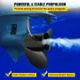 Outboard Propeller, Replace for OEM 3817468, 3-Blade 14.5\" x 19\"" Pitch Aluminium Boat Propeller, Compatible with Volvo Penta 