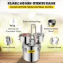 Moonshine Still Distiller 3Gal 12L Rustfrit stål Vanddestiller