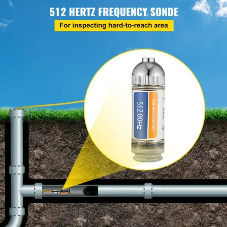 512Hz Sonde 8/5 "og 1/4-20" Stik Stiv drænlokalisator til