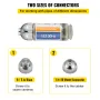 512HZ Sonde 8/5\" and 1/4-20\"" Connectors Rigid Drain Locator for Locating & Detecting Small Sewer & Pipelines, Silver"