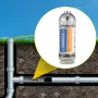 512HZ Sonde 8/5\" and 1/4-20\"" Connectors Rigid Drain Locator for Locating & Detecting Small Sewer & Pipelines, Silver"