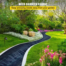 Weed Barrier Landscape Fabric Geotextile Underlayment 6 x 250 FT PP Woven