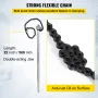 24 Inch Pipe Chain Wrench Heavy Duty 6.7 Inch Chain Wrench