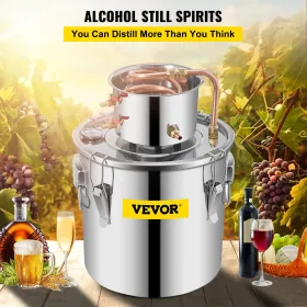 Gal Home Use Moonshine Still Brewing Rustfrit stål Distiller