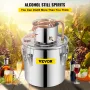 Gal Home Use Moonshine Still Brewing Rustfrit stål Distiller