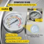 Still Distiller 8.5Gal Stainless Steel Water Distiller 38L Copper Tube Home Brewing Kit Build-in Thermometer for DIY Whisky Wine
