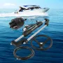 Hydraulic Boat Steering Kit, 300HP Hydraulic Steering Kit Helm Pump, Cylinder, Wheel, 18 Feet Hose Hydraulic Steering Seal Kit,