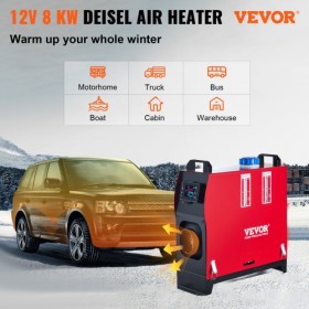 esel Heater Fuel Heater 12V 8KW With LCD Switch Silencer For RV Trucks