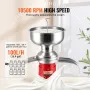 Milk Cream Centrifugal Separator, 304 Stainless Steel Electric Cream Separators, 100L/H Output 10500RPM Goat Milk Separator, 30W