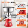 Milk Cream Centrifugal Separator, 304 Stainless Steel Electric Cream Separators, 100L/H Output 10500RPM Goat Milk Separator, 30W