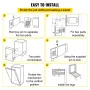 Murphy Montering Wall Springs Mechanism Heavy Duty Support