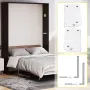 Murphy Mounting Wall Springs Mechanism Heavy Duty Support Hardware DIY Kit for King Queen Bed (Vertical), White