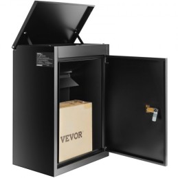 Package Delivery Boxes for Outside 15.4" x 10.6" x 20.5", Galvanized Steel Wall Mount Mailbox with Coded Lock, Anti-Theft
