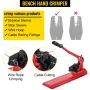 Bench Swager Tool 24\" Wire Rope Swaging Tool with Crimper Cable Bolt Cutter Head Bench Crimper 1/16\""-3/16\"" Aluminum/Copper 