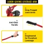 Bench Swager Tool 24\" Wire Rope Swaging Tool with Crimper Cable Bolt Cutter Head Bench Crimper 1/16\""-3/16\"" Aluminum/Copper 