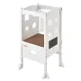 Foldable Tower Step Stool for Toddler 3-Level Height 56.75 kg Loading White