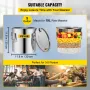 Still Distiller 5Gal 21L Stainless Steel Water Distiller Copper Tube with Circulating Pump Home Brewing Kit Build-in Thermometer