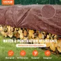 Presenning 20x40 ft 16 mil ekstra tyk, vandtæt polyplast